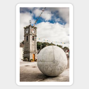 Creetown Clock Tower Photograph Dumfries and Galloway Sticker